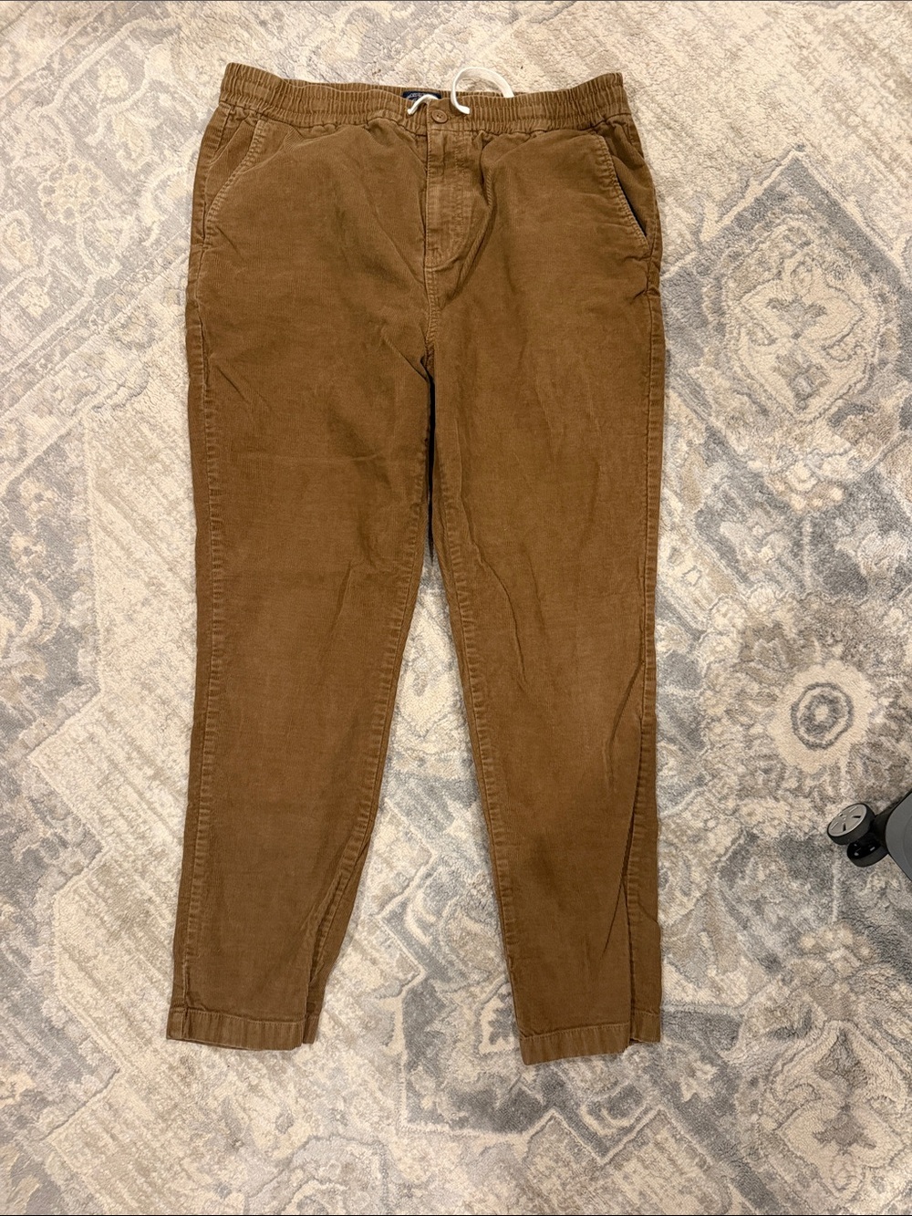 J. Crew Brown Corduroy Drawstring Tapered Pants